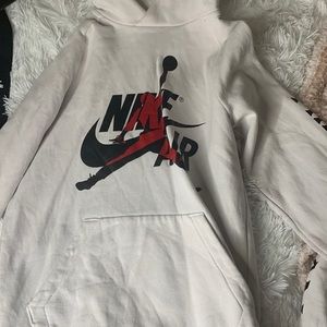 White Nike Hoodie Air Jordan
